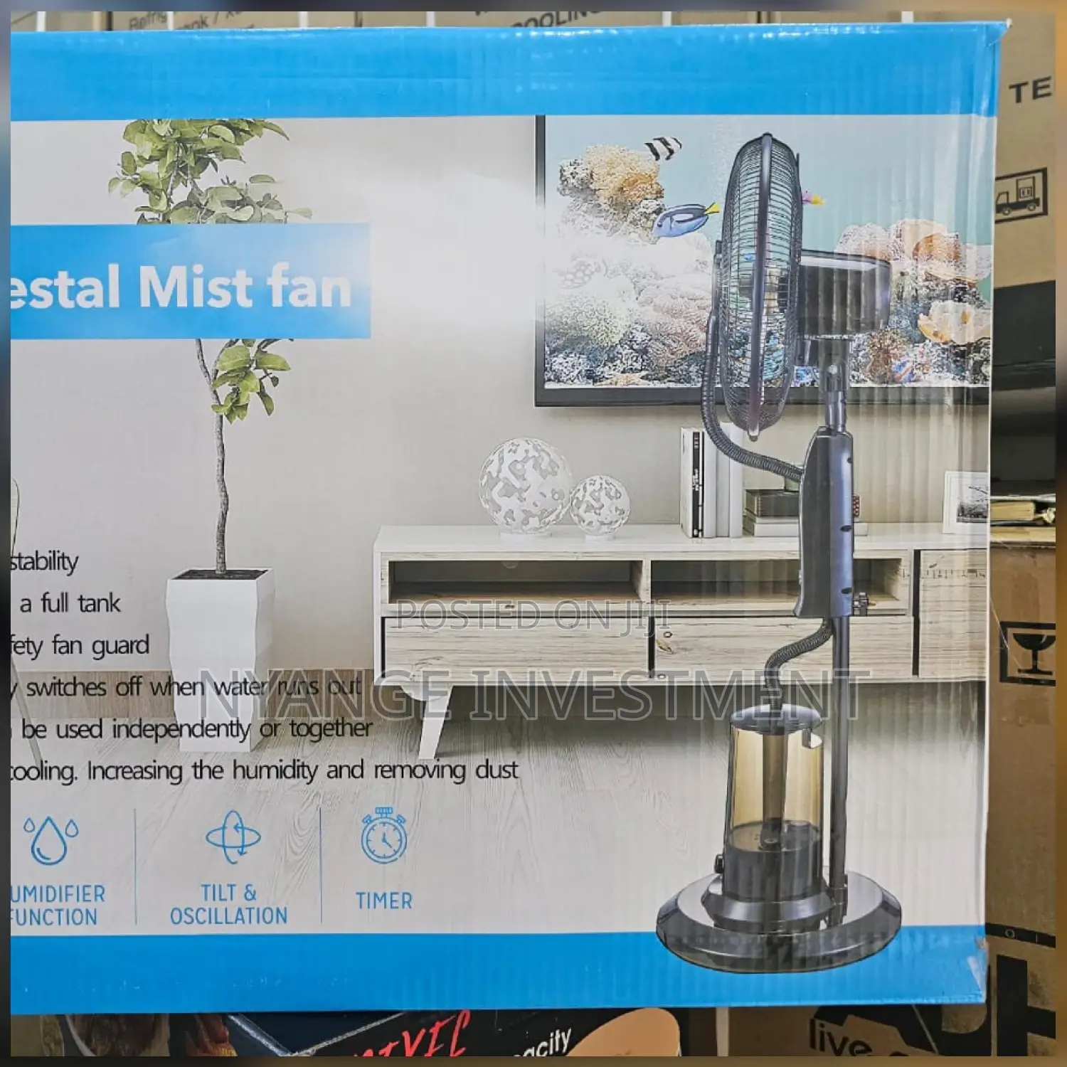 Mist Fan. Fan. Mist Fan. 40cm Pedestal Mist Fan