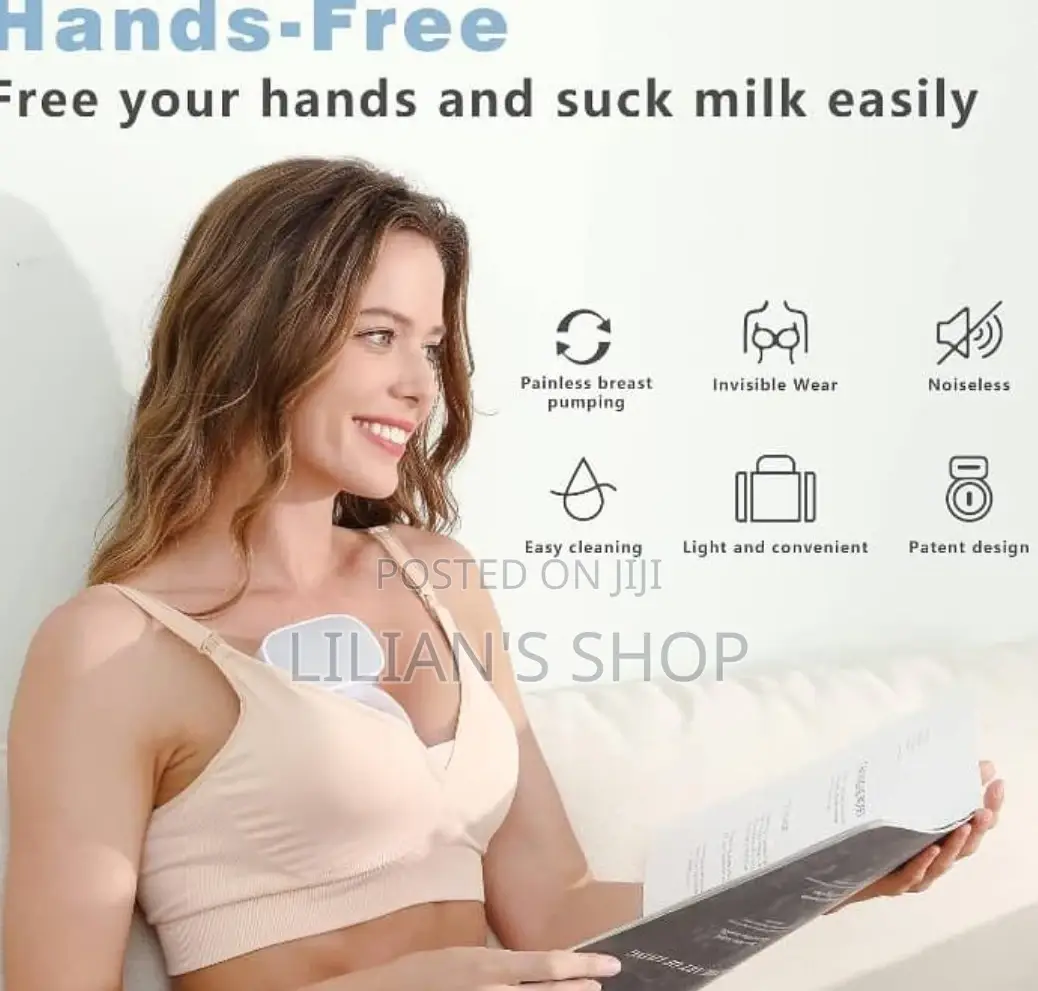 Noiseless Rechargeable Wearable Breast Pump