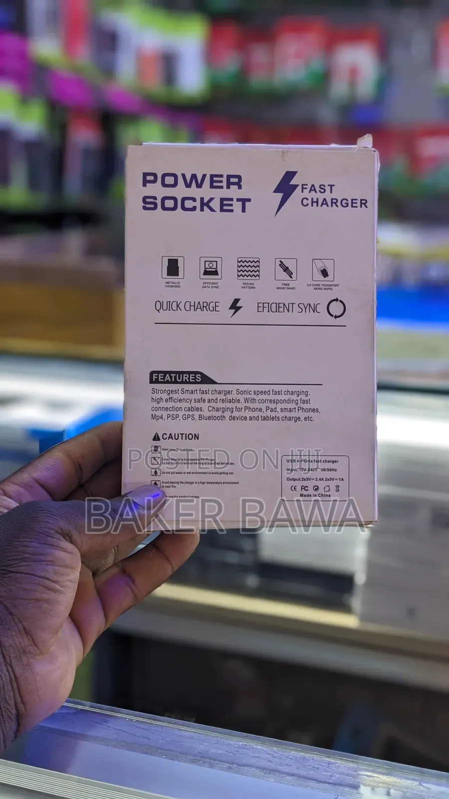 Power Socket Travel Charger