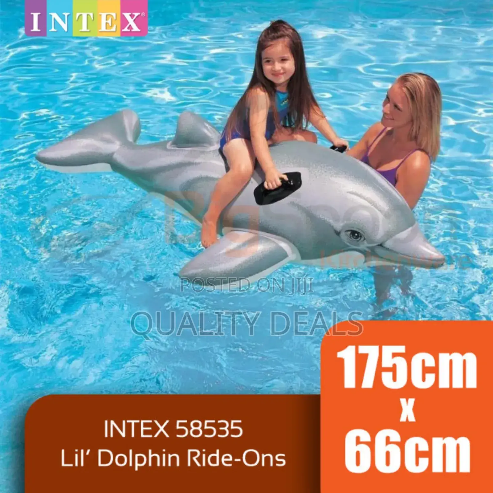 Intex Dolphin Ride on Inflatable Pool Float