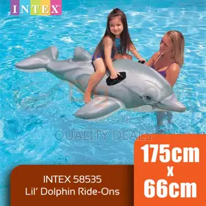 Intex Dolphin Ride on Inflatable Pool Float