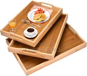 3pcs Wooden Serving Trays