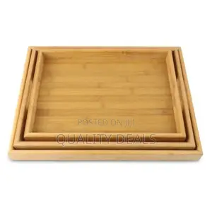 3pcs Wooden Serving Trays