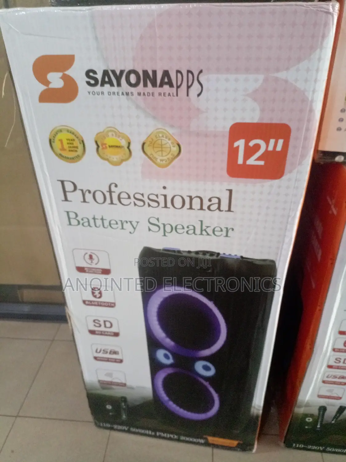 Sayona Apps 12 Rechargeable Speaker
