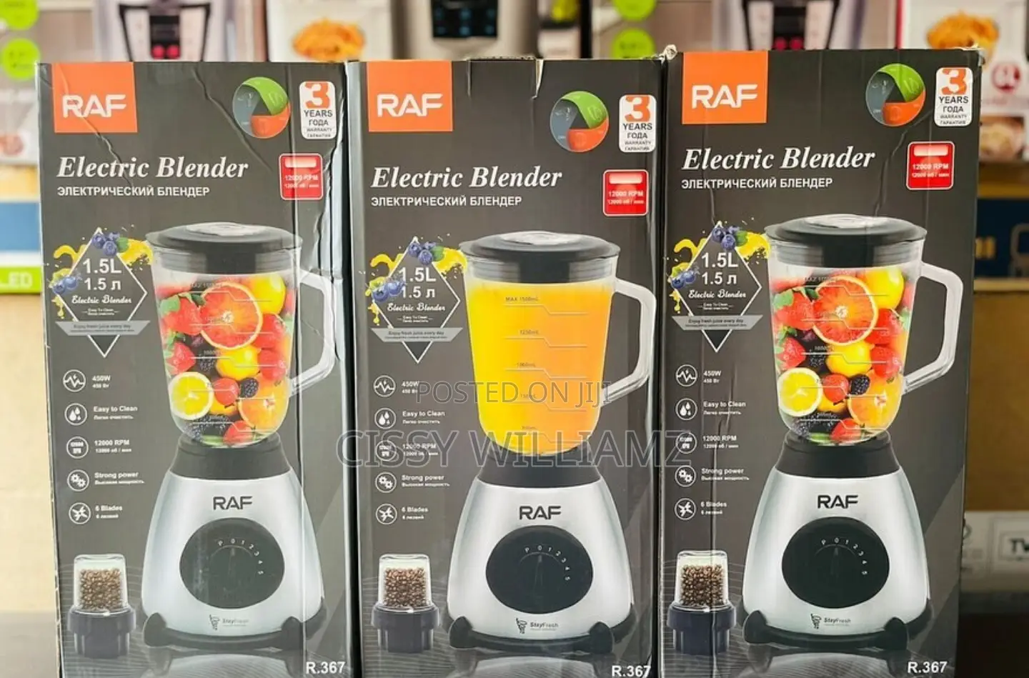 RAF Blender 1.5l/Glass Blender/Electric Blender/Juice Blende