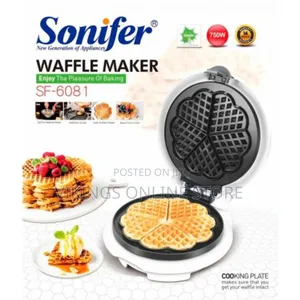 Waffle Maker Iron Machine, Heart - Shaped, Nonstick Coating,