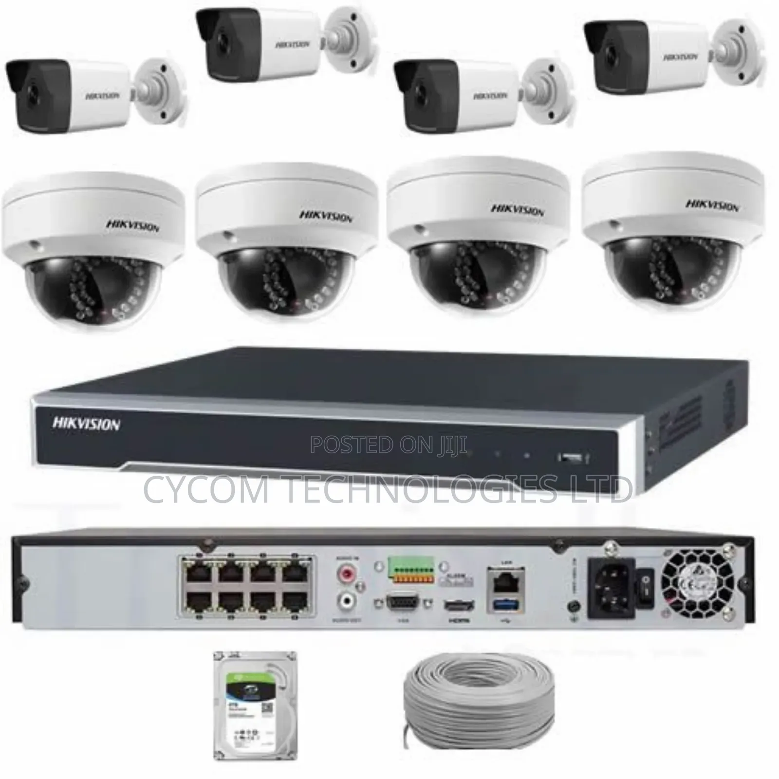 IP Cameras 8 Ports Set