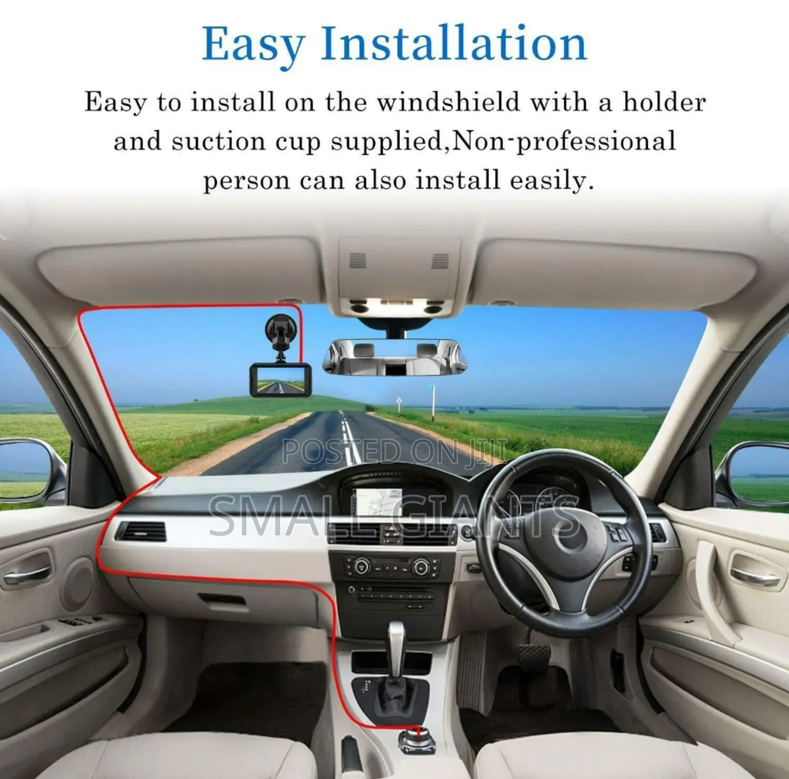 Front and Rear 4" LCD 1080P HD Dashcams for Cars