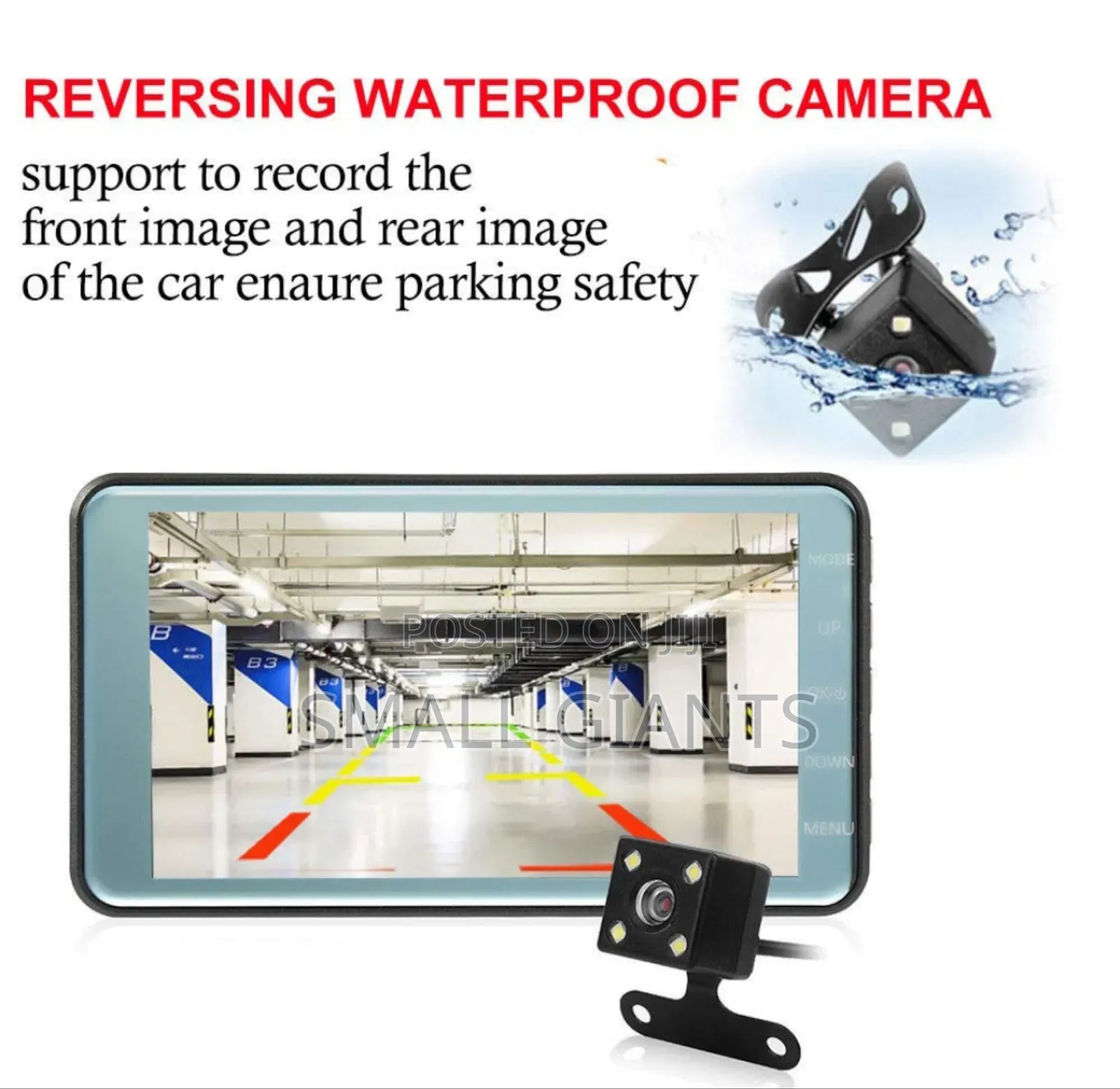 Front and Rear 4" LCD 1080P HD Dashcams for Cars