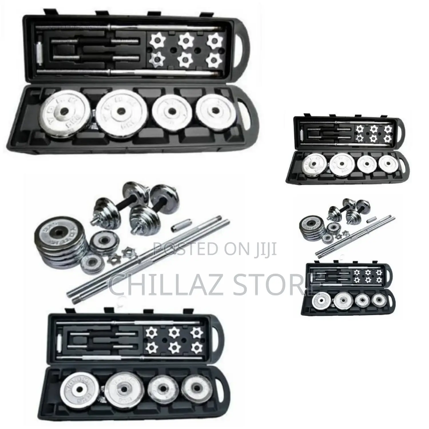 Sliver Dumbbell Set