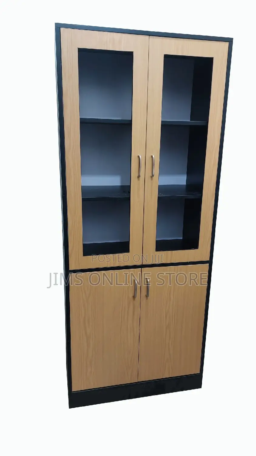 Office Bookshelf With Glass Doors