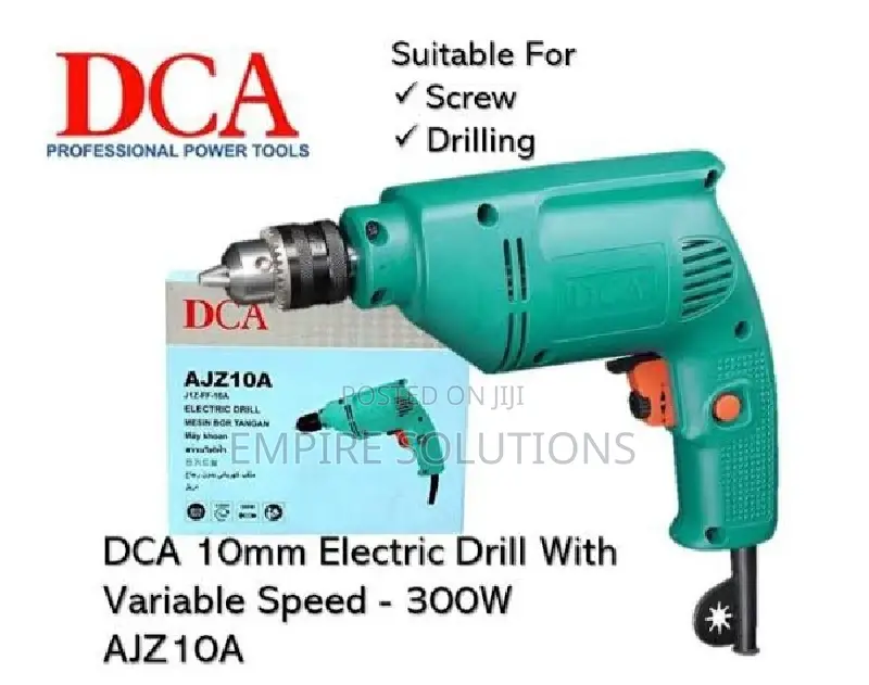 Genuine Dca 10mm Electric Drilling Machine - Green
