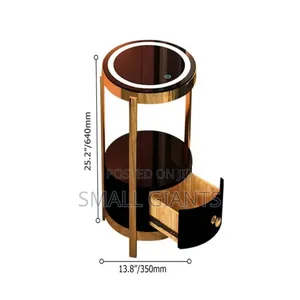 End Table LED Floor Lamp With Wireless Charging Station