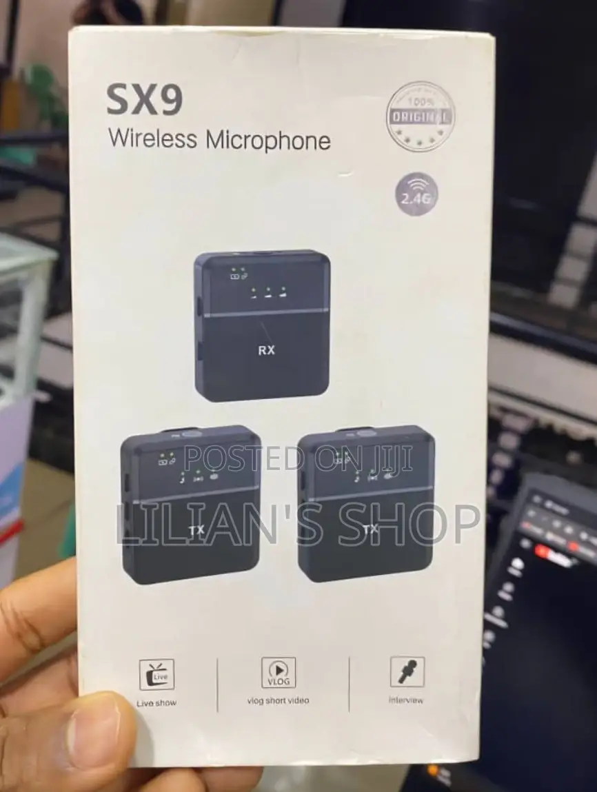 SX9 Portable Lavalier Interview Wireless Microphone