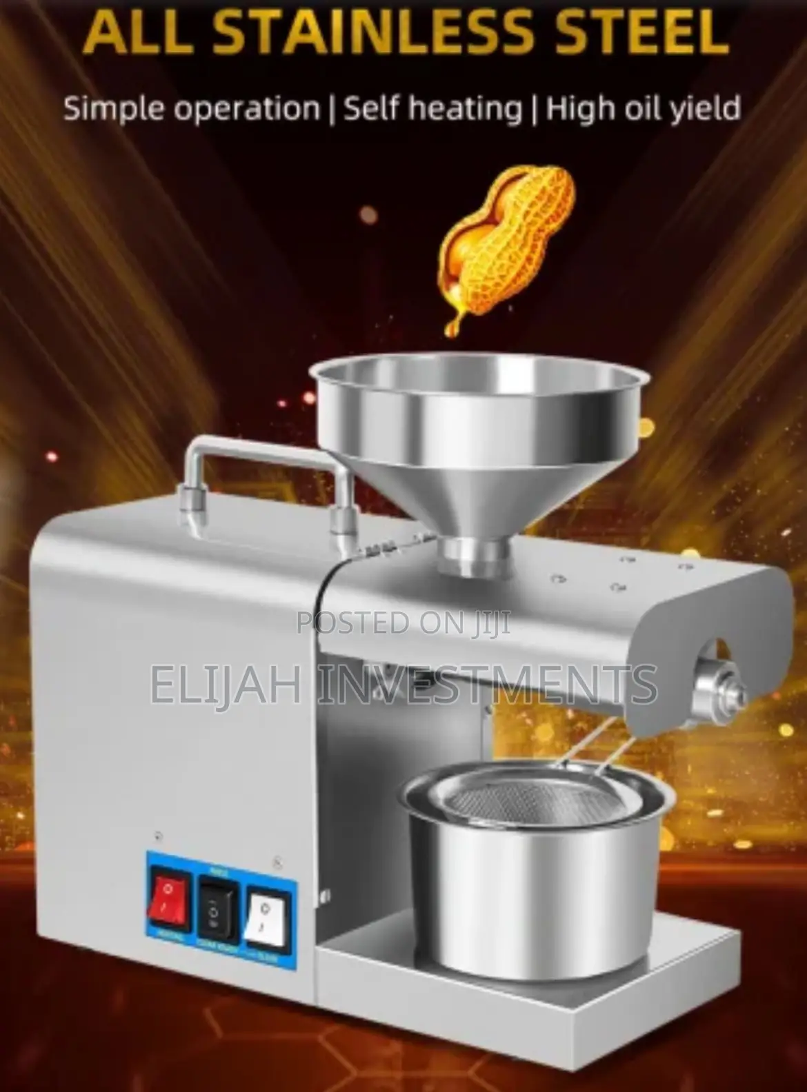 Small Automatic Peanut Oil Press Machine