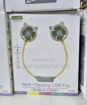 Simple and Stylish Neck Desktop USB Fan