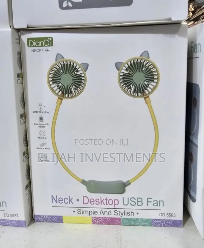 Simple and Stylish Neck Desktop USB Fan