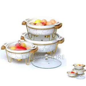 Glass Dinner Serving Dishes Set