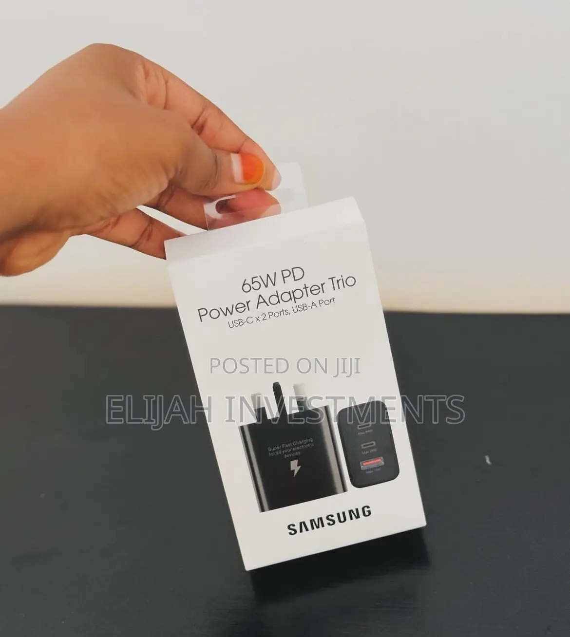 65w PD Power Adapter Trio USB-C X 2 Ports, USB a Port