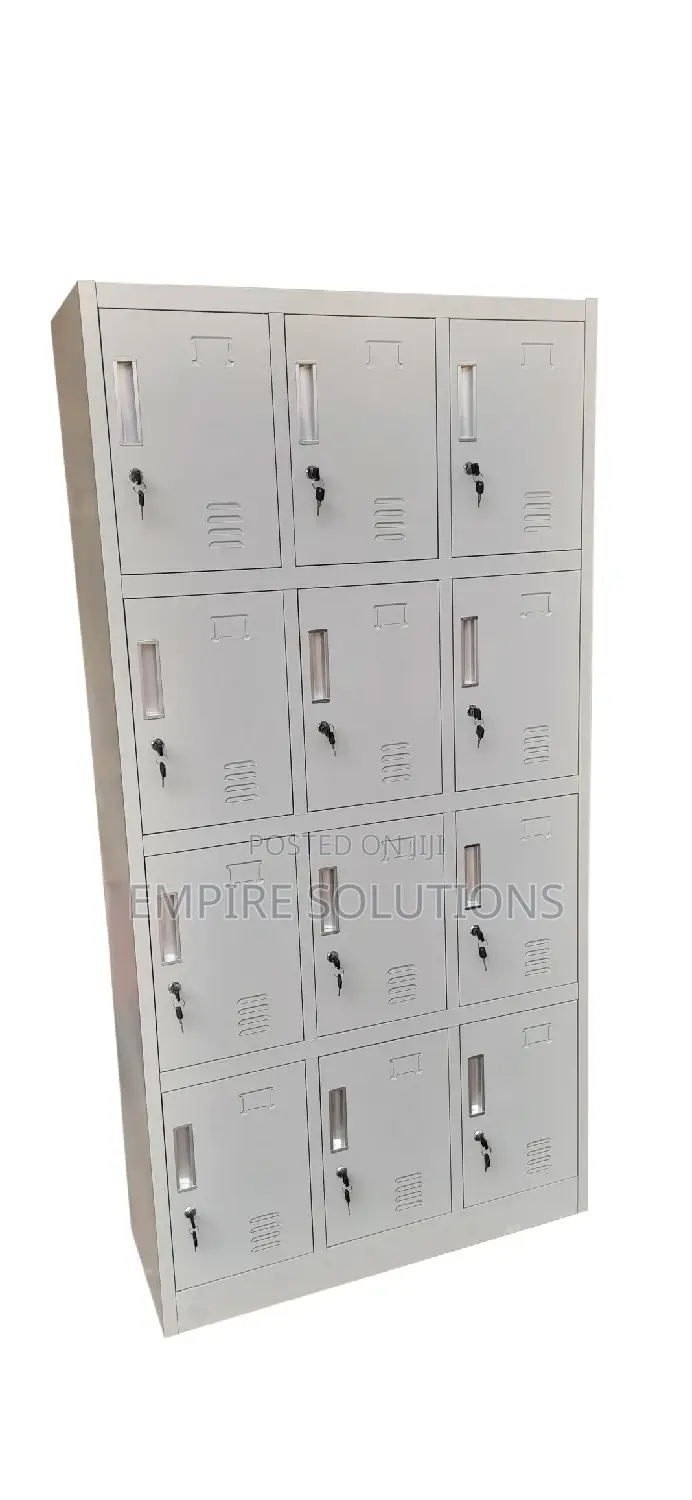Genuine Filing Cabinet/ Office Locker 12 Doors-Metallic