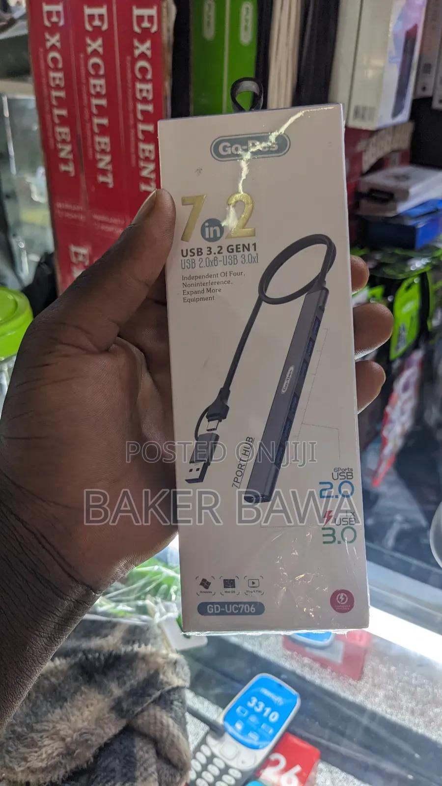 7 in 2 USB 3.2GEN 1
