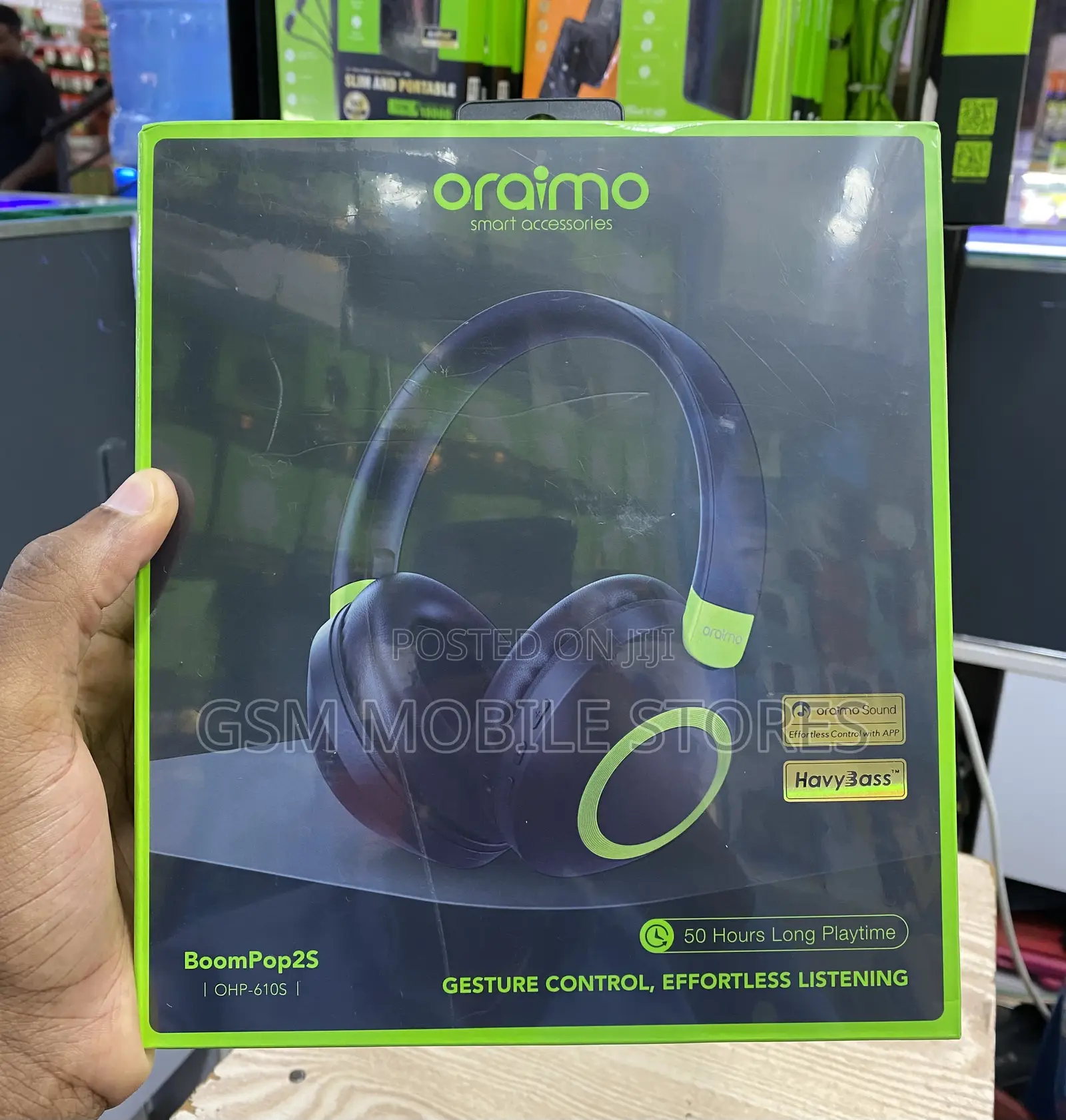 Oraimo Boompop2s ENC Over-Ear Smart Wireless Headphones