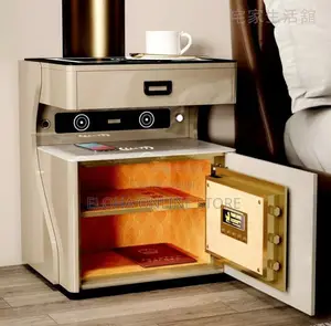 Bedside Cabinet With Hidden Storage Box Safe