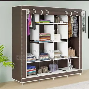 Collapsible Wardrobe for Clothes With 12 Shelves