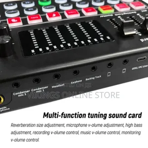M9 Audio Interface Sound Card Live Voice Mixer External USB