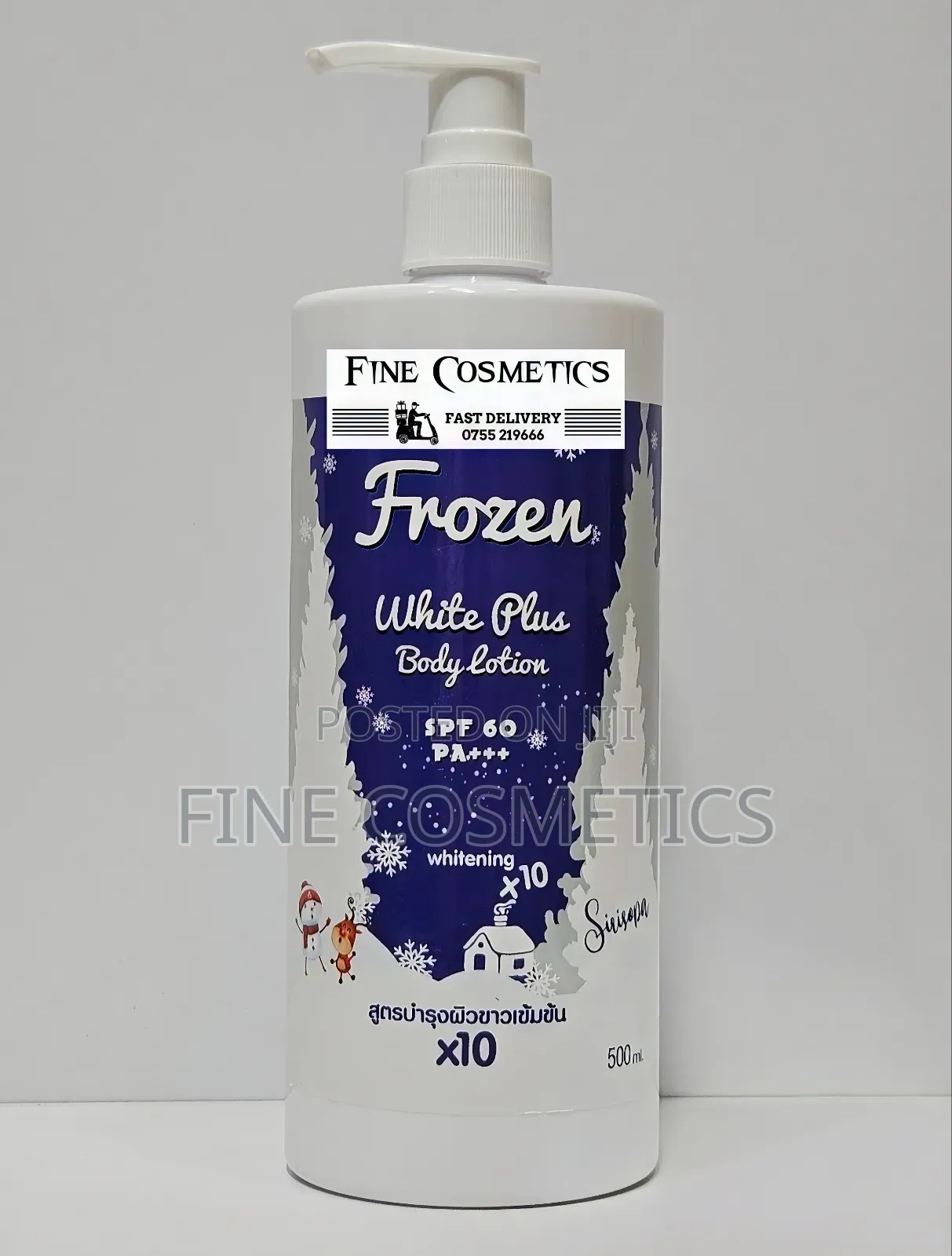 FROZEN LOTION WHITE PLUS Spf60 X10 Whitening Body Lotion 500