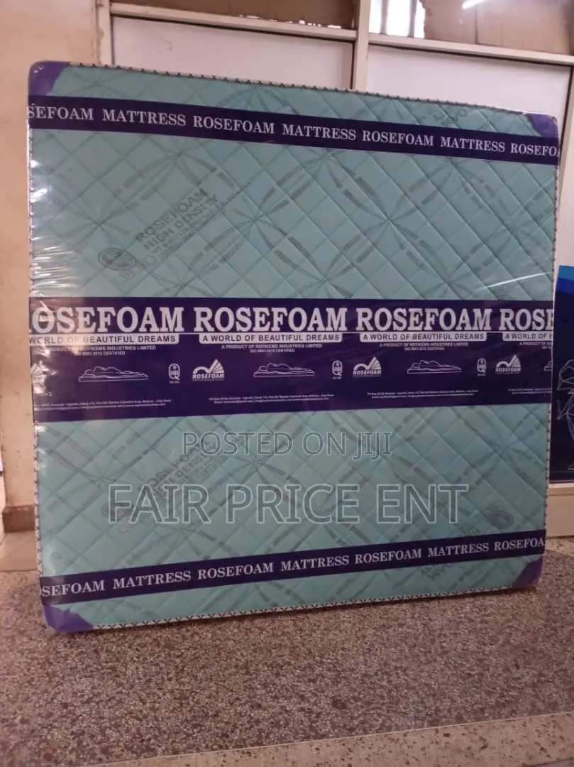 Premium High Density Mattress.Rosefoam.6*6*8inches ( Blue)