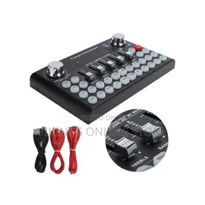 Live Sound Card Voice Converter Audio DJ Mixer Live