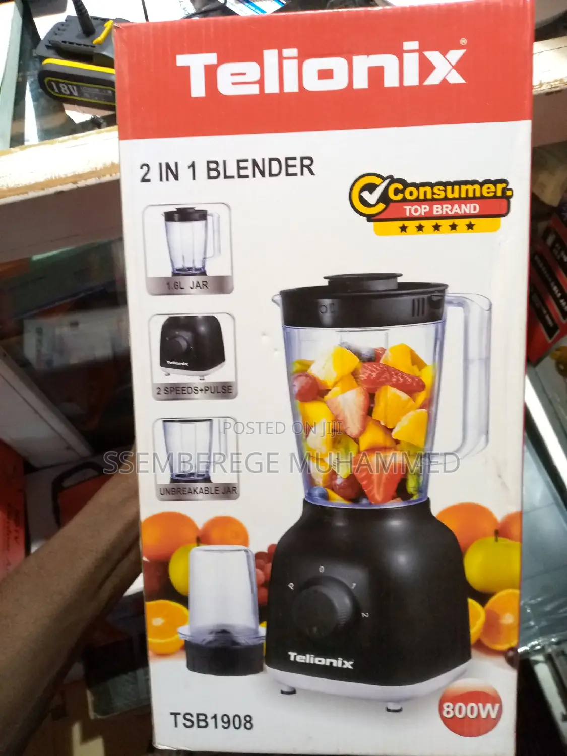 Telionix 2 in 1 Blender