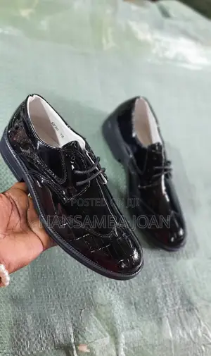 Photo - Boy's Shinny Party Shoes-Black