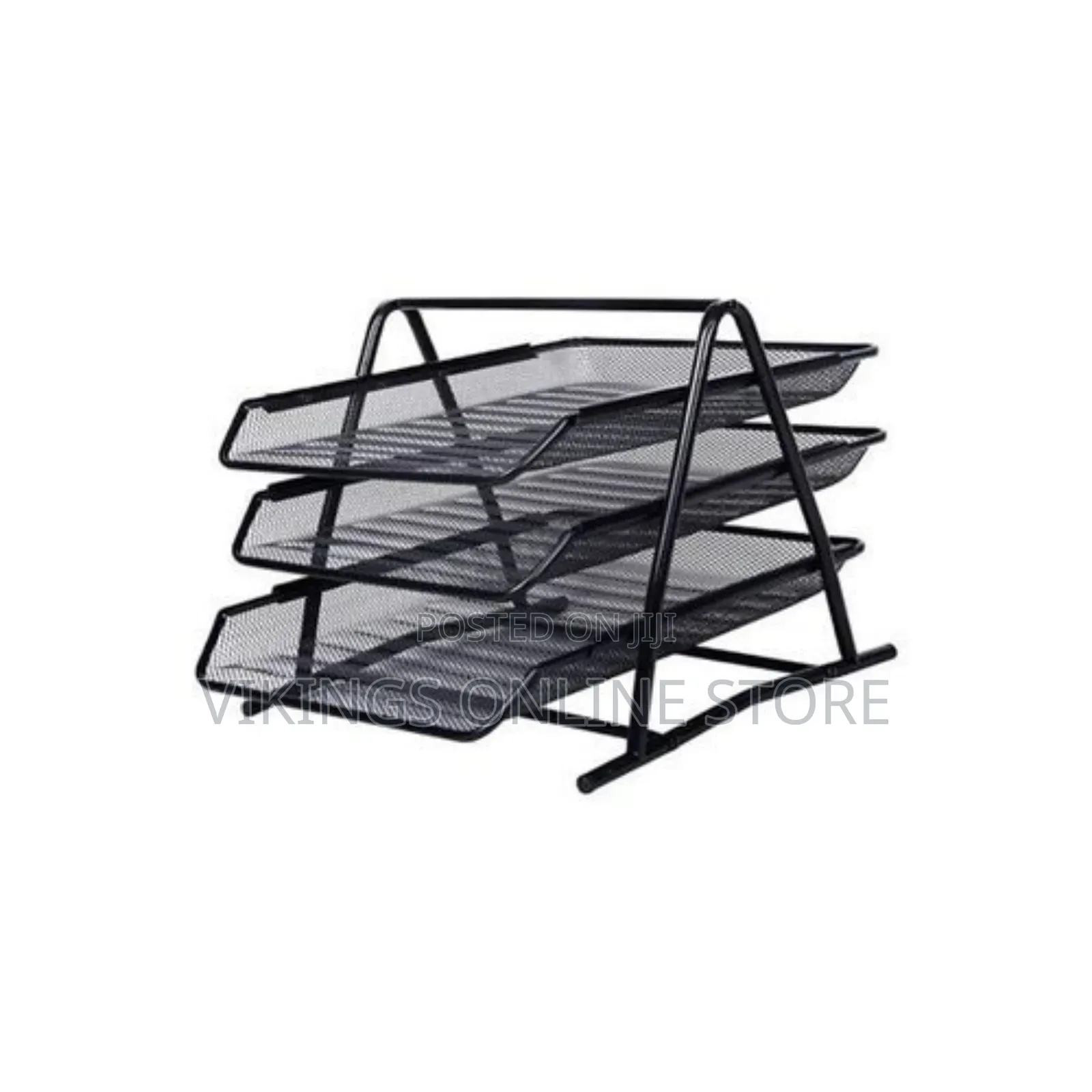 3 Layer Document Office Tray - Black