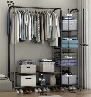 Stainless Steel Garment Bedroom Rack