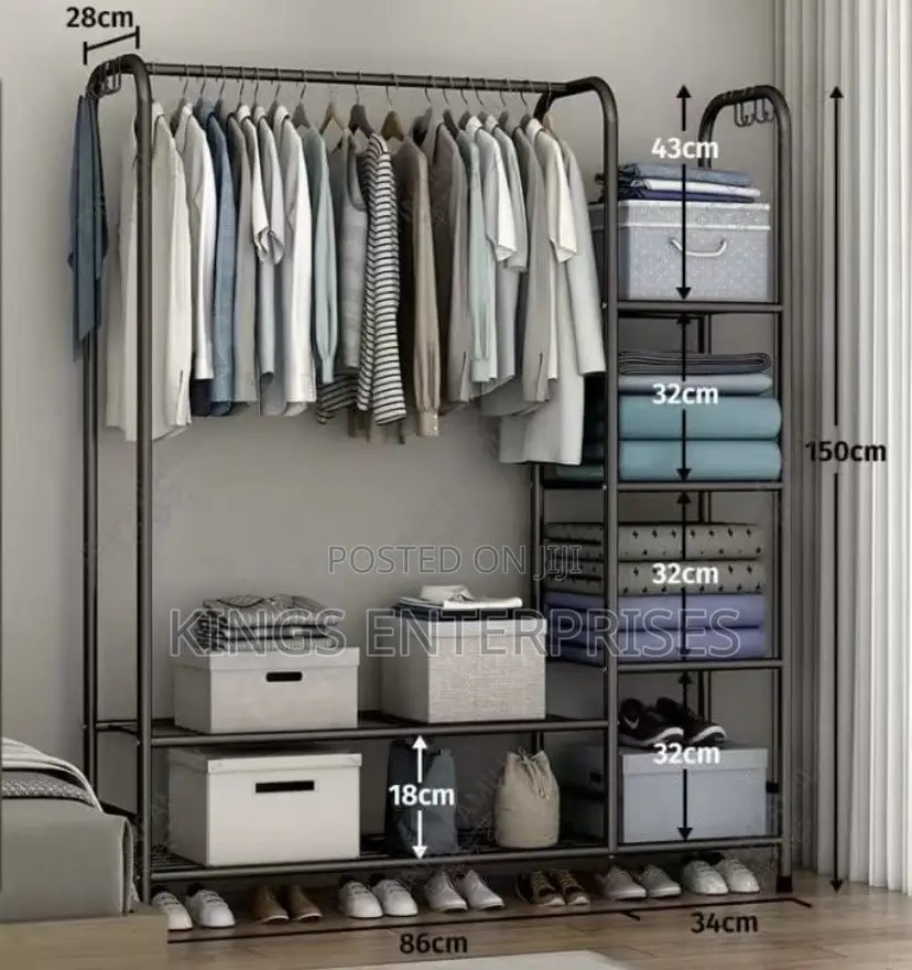 Stainless Steel Garment Bedroom Rack