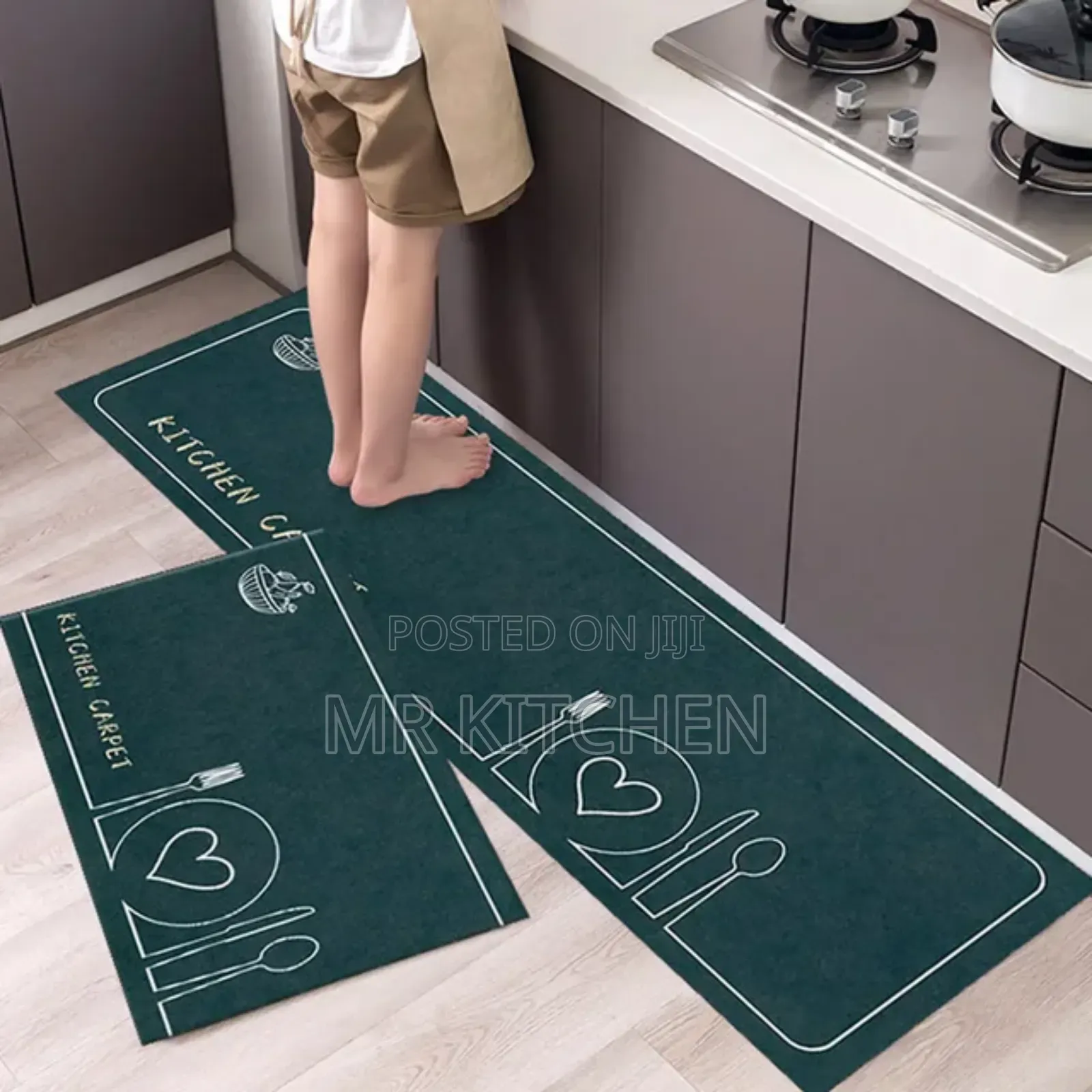 Kitchen Carpets Set (2 in 1)