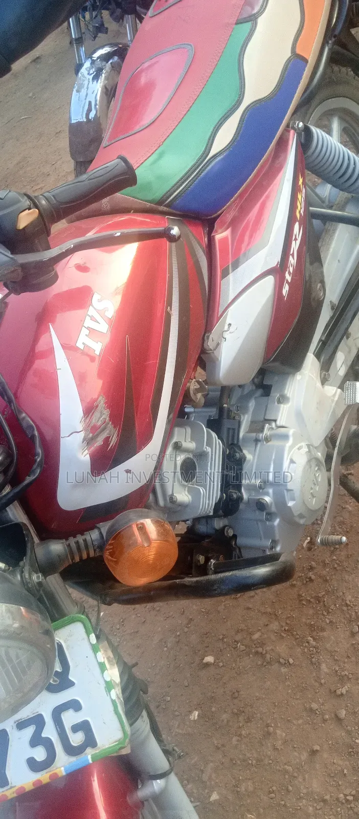 TVS HLX 125 2023 Red