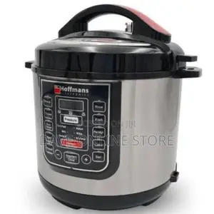 Hoffmans 6.5L 14 in 1 Electric Pressure Cooker - Red, Silver
