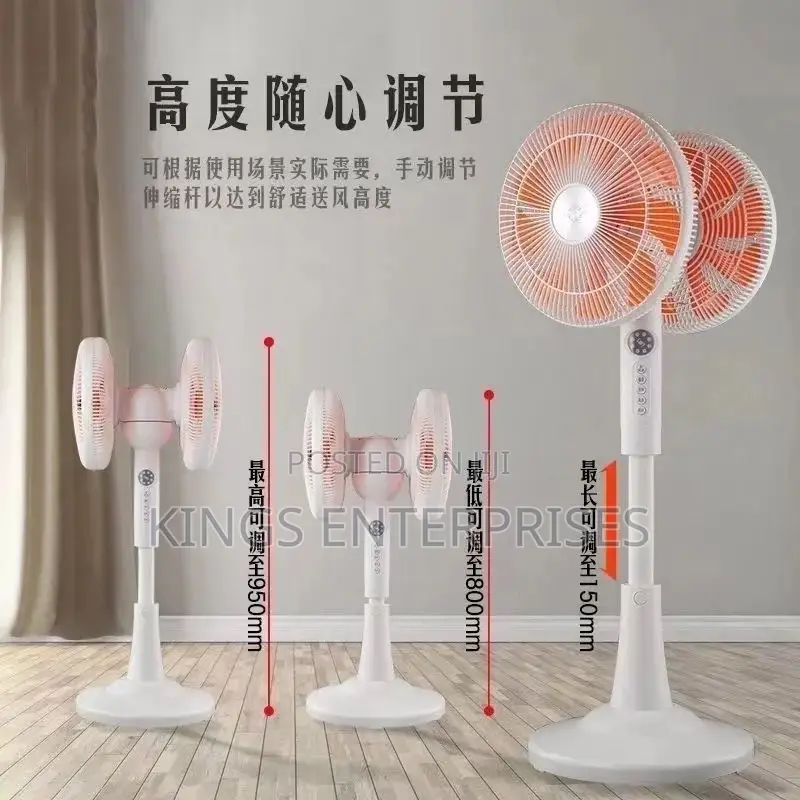 Adjustable 360 Rotating Double Headed Fan