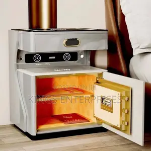 Smart Bed Side Table With Safe Cash Box