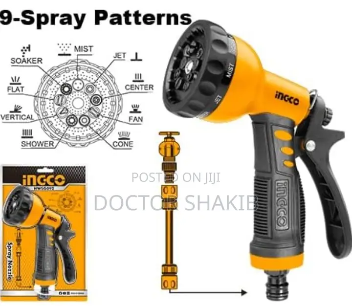INGCO Plastic Adjustable Trigger Nozzle