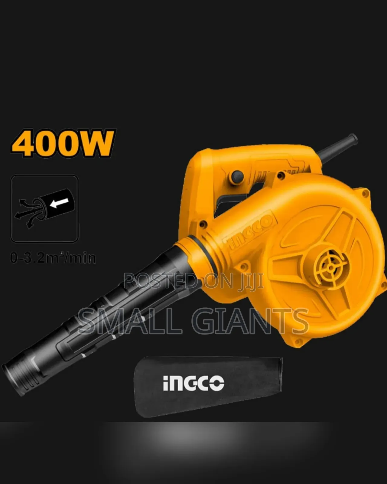 Ingco 400W 2 in 1 Electric Dust Aspirator Vacuum Blower