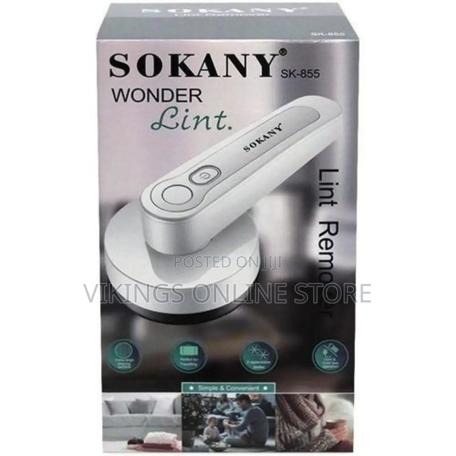 Sokany Rechargeable Wonder Lint Remover, White