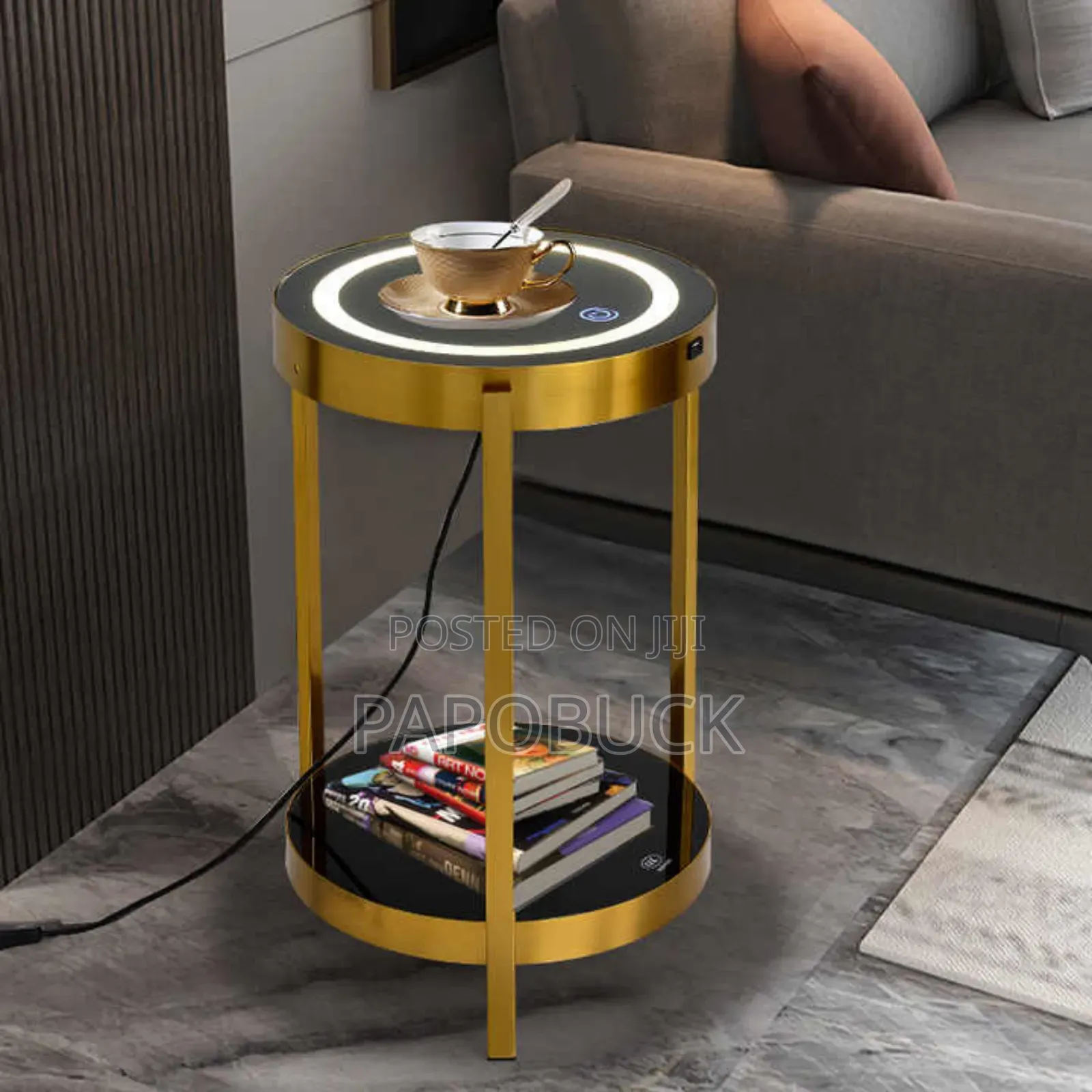 Multifunctional Side Table With Wireless Charging
