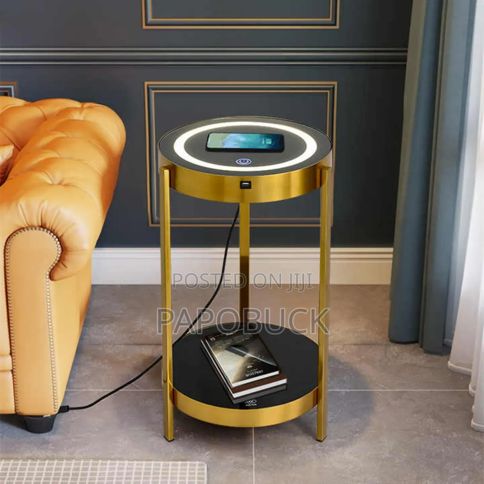 Multifunctional Side Table With Wireless Charging
