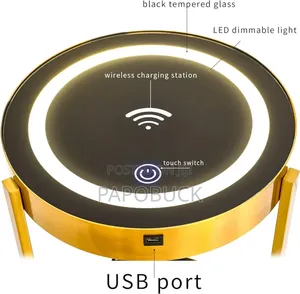 Multifunctional Side Table With Wireless Charging
