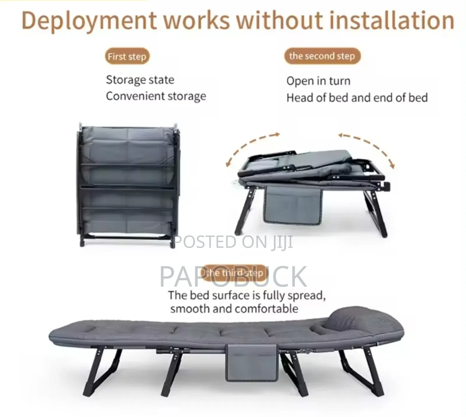 Reclining Foldable Bed