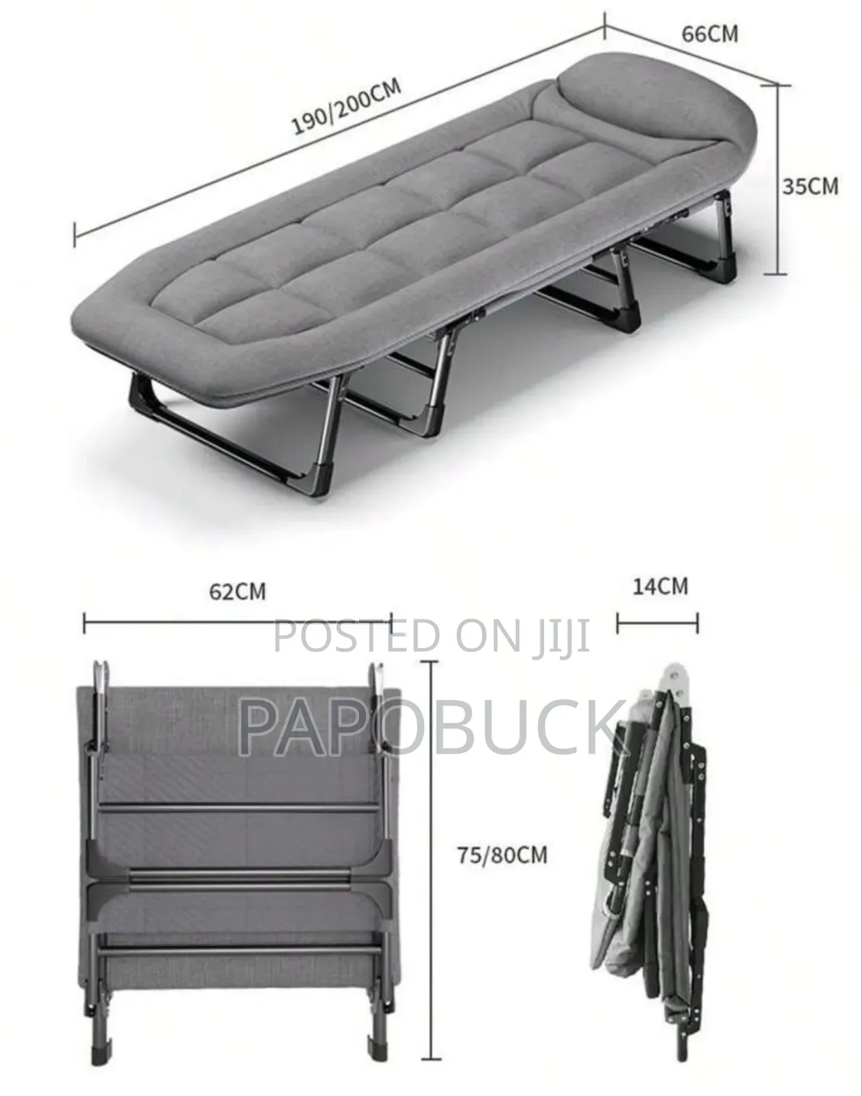 Reclining Foldable Bed